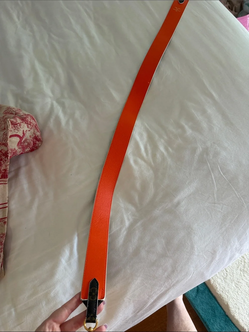 Louis Vuitton Monogram Reversible Strap in Brown & Orange